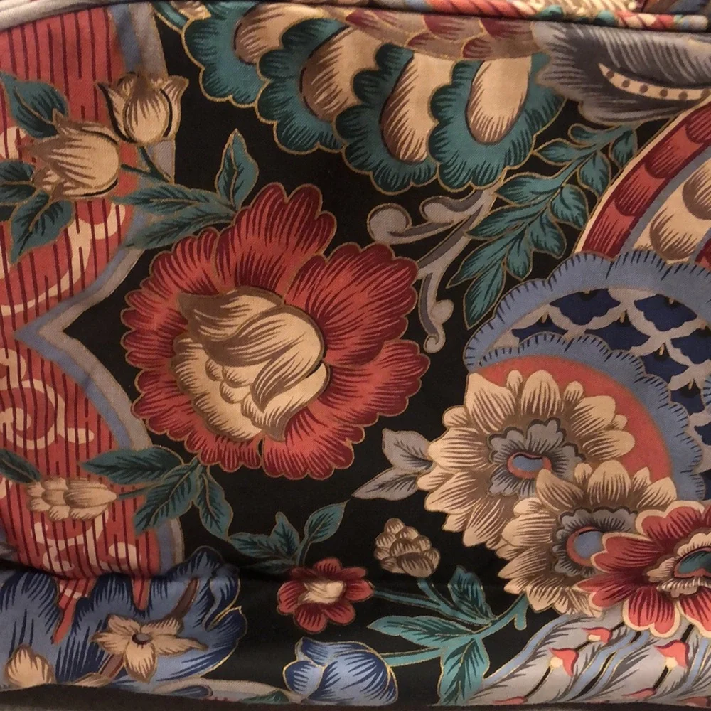 Totes - XL - Floral - Cosmetic Bag 12.5 x 9.25 x 3.5 inch